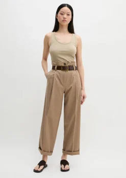 Tanktop slim aus Bio-Baumwoll-Stretch-Jersey