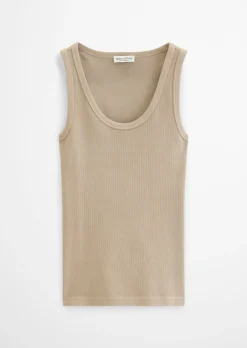 Tanktop slim aus Bio-Baumwoll-Stretch-Jersey