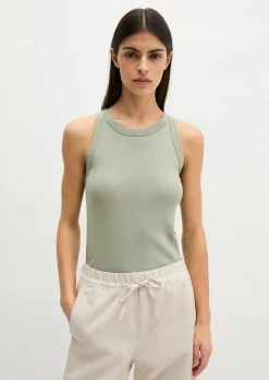 Tanktop slim aus Organic-Cotton-Rib-Jersey