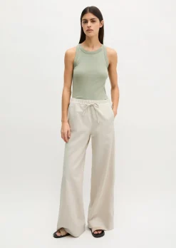 Tanktop slim aus Organic-Cotton-Rib-Jersey