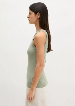Tanktop slim aus Organic-Cotton-Rib-Jersey