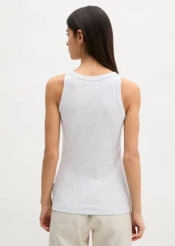 Tanktop slim aus Organic-Cotton-Rib-Jersey
