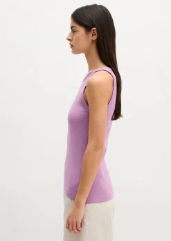 Tanktop slim aus Organic-Cotton-Rib-Jersey