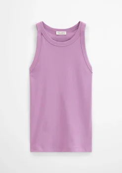 Tanktop slim aus Organic-Cotton-Rib-Jersey