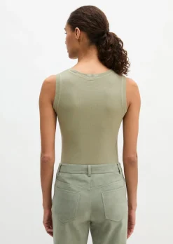 Tanktop slim aus Rippjersey