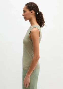 Tanktop slim aus Rippjersey