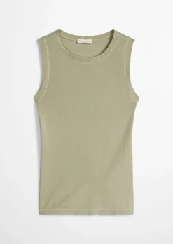 Tanktop slim aus Rippjersey