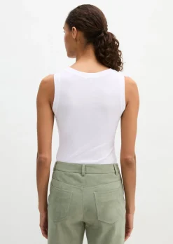 Tanktop slim aus Rippjersey