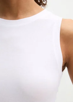 Tanktop slim aus Rippjersey