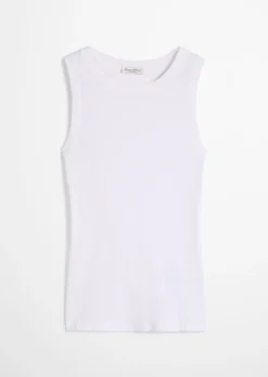 Tanktop slim aus Rippjersey