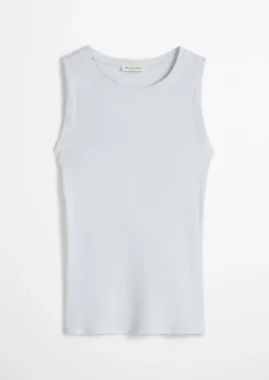 Tanktop slim aus Rippjersey
