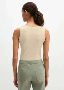 Tanktop slim aus Rippjersey