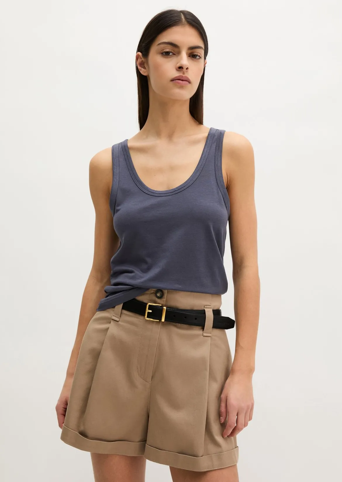Tanktop slim aus weichem Single Jersey