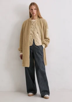 Teddymantel im Blouson-Stil relaxed aus weichem Curly-Plüsch