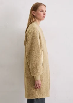 Teddymantel im Blouson-Stil relaxed aus weichem Curly-Plüsch