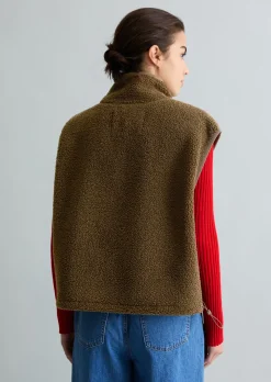 Teddyweste relaxed aus recyceltem Polyester