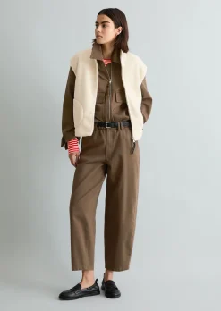 Teddyweste relaxed aus recyceltem Polyester