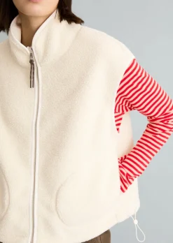 Teddyweste relaxed aus recyceltem Polyester