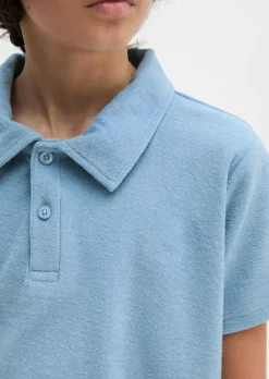 TEENS-BOYS Frottee-Poloshirt aus reiner Bio-Baumwolle