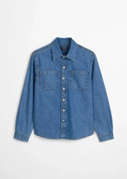 TEENS-BOYS Jeans-Overshirt aus Bio-Baumwoll-Denim