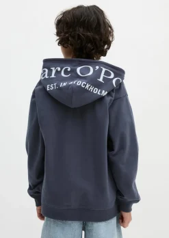 TEENS-BOYS Kapuzen-Sweatjacke aus softem Bio-Baumwoll-Sweat