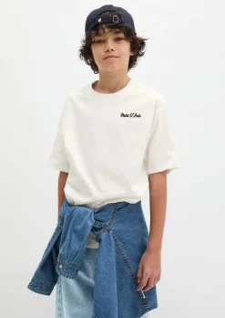 TEENS-BOYS T-Shirt mit Logostickerei
