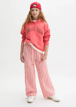 TEENS-GIRLS Hoodie mit flauschiger Logo-Applikation
