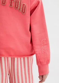 TEENS-GIRLS Hoodie mit flauschiger Logo-Applikation