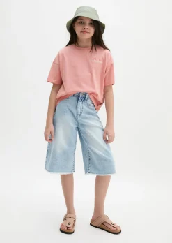 TEENS-GIRLS Jeansbermuda aus weicher Bio-Baumwolle