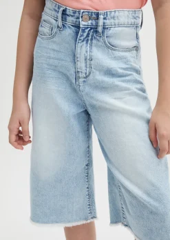 TEENS-GIRLS Jeansbermuda aus weicher Bio-Baumwolle