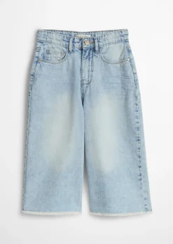 TEENS-GIRLS Jeansbermuda aus weicher Bio-Baumwolle