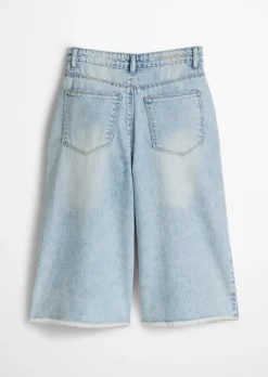TEENS-GIRLS Jeansbermuda aus weicher Bio-Baumwolle