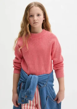 TEENS-GIRLS Pullover mit Two-Tone-Effekt