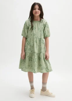 TEENS-GIRLS Stufenkleid aus reiner Bio-Baumwolle
