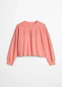 TEENS-GIRLS Sweatshirt mit Jerseyfutter und elastischem Saum