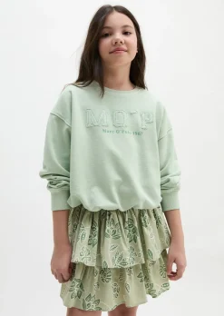 TEENS-GIRLS Sweatshirt mit Jerseyfutter und elastischem Saum