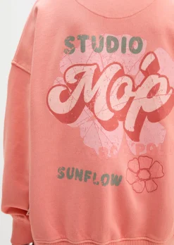 TEENS-GIRLS Sweatshirt mit Logoprint auf beiden Seiten