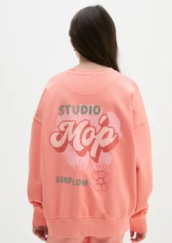 TEENS-GIRLS Sweatshirt mit Logoprint auf beiden Seiten