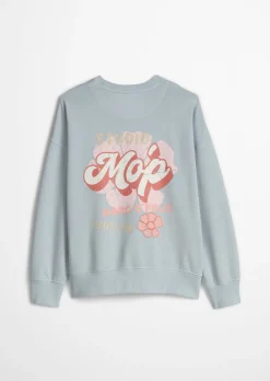TEENS-GIRLS Sweatshirt mit Logoprint auf beiden Seiten