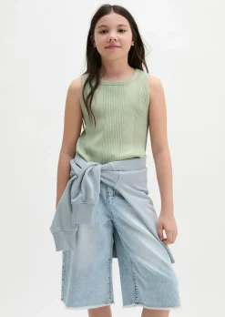 TEENS-GIRLS Top aus geripptem Bio-Baumwoll-Jersey