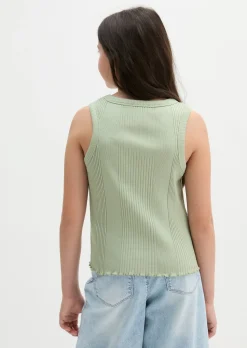 TEENS-GIRLS Top aus geripptem Bio-Baumwoll-Jersey