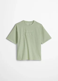 TEENS-GIRLS T-Shirt mit gehäkelter Logo-Applikation