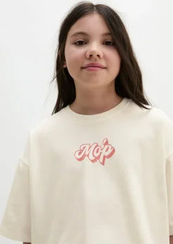 TEENS-GIRLS T-Shirt mit Logoprint auf beiden Seiten