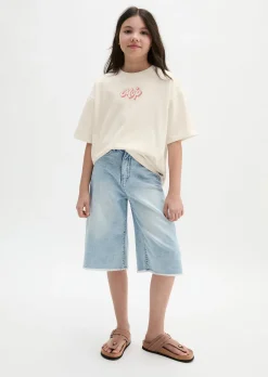 TEENS-GIRLS T-Shirt mit Logoprint auf beiden Seiten