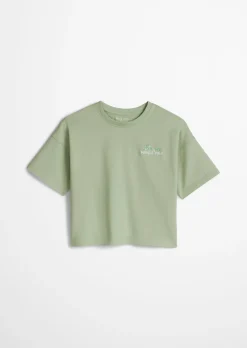 TEENS-GIRLS T-Shirt mit Logostickerei auf beiden Seiten