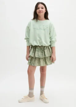 TEENS-GIRLS-Stufenrock aus reiner Bio-Baumwolle