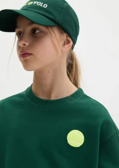 TEENS-UNISEX Sweatshirt mit beidseitigen Tennisball-Highlights