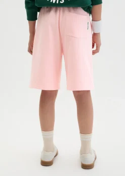 TEENS-UNISEX Sweatshorts mit gelbem Tennisball-Highlight