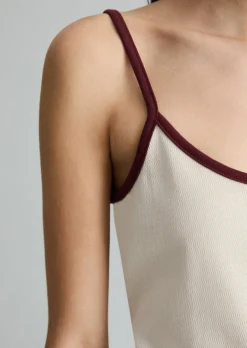 Top mit Struktur slim aus reiner Bio-Baumwolle