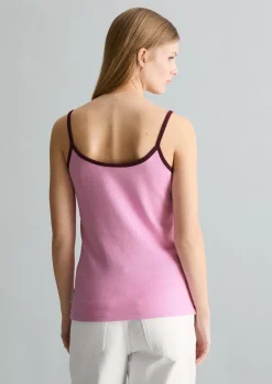 Top mit Struktur slim aus reiner Bio-Baumwolle